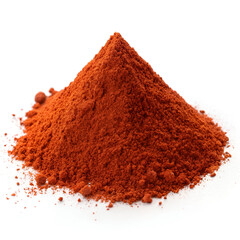 pile of red chili pepper powder forming a drop shape