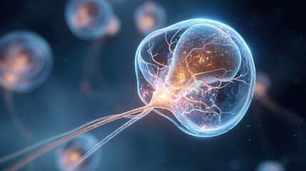 National Folic Acid Awareness Week: medical illustration highlighting benefits of folic acid for fetal development, glowing neural structures, clean clinical style