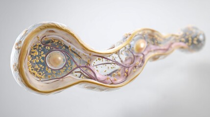 National Folic Acid Awareness Week: scientific illustration of early neural tube formation supported by folic acid, medical accuracy, soft anatomical colors