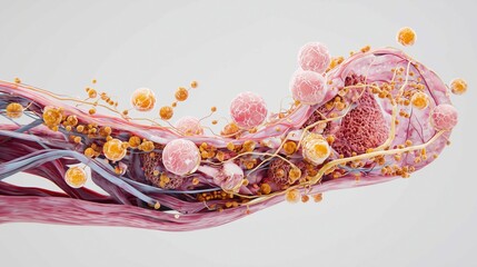 National Folic Acid Awareness Week: scientific illustration of early neural tube formation supported by folic acid, medical accuracy, soft anatomical colors
