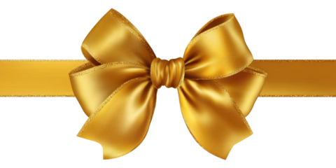Golden Elegance: A Luxurious Gift Bow