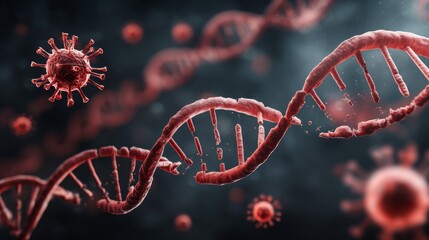 African Swine Fever virus damaging DNA structure