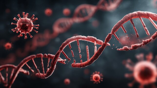 African Swine Fever virus damaging DNA structure