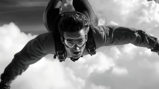 astronaut flies, An astronaut is seen flying in space