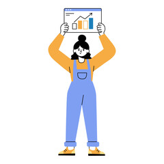 Holding Web PNG File On transparent background 