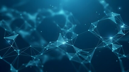 Abstract plexus background with glowing connections for science and technology