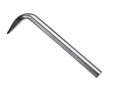 Heavy-Duty Metal Crowbar for Prying and Demolition Isolated on Transparent Background