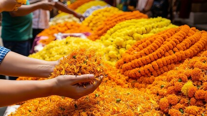 Hand holding a fresh, yellow corn cob from the autumn garden harvest of healthy vegetable food