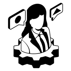 Aligning processes with client expectations isometric concept, innovative thinking structured execution vector design, Business sign, Turning Experiences into Trust symbol, Sale Marketing illustration