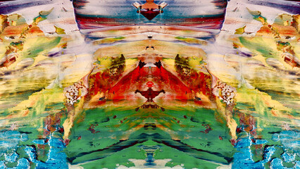 Abstract art background . Hand painting artwork on canvas .