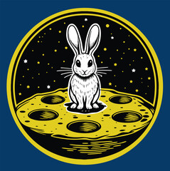 vector illustration of a rabbit