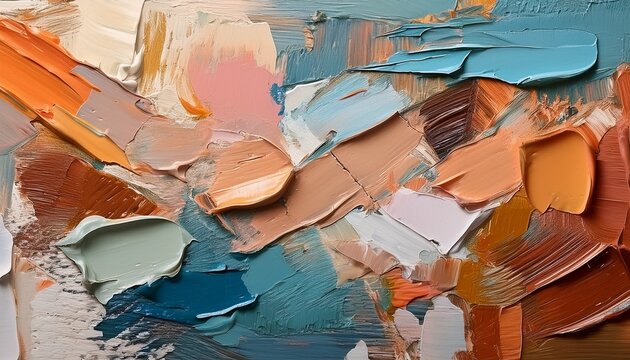 strokes applied randomly on a textured canvas background adding depth and expressive artistic qualities