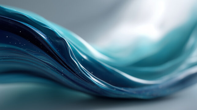 A flowing abstract marble texture in rich shades of blue and turquoise. Smooth wavy lines create a sense of movement, resembling liquid ink spreading across a surface. The pattern