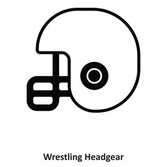 Wrestling Headgear Vector icon which can easily modify or edit