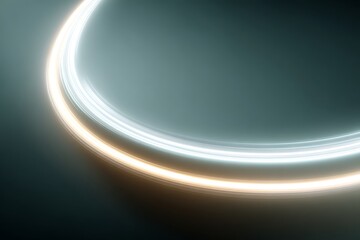 Bright radiant circle rings glowing over dark gradient background