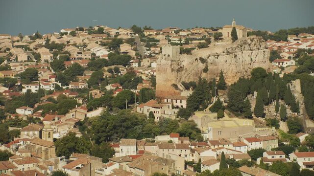 vue a&eacute;rienne de Vitrolles dans les bouches du Rh&ocirc;ne en France