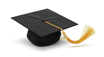 Celebrate the Class of 2024 with this stylish graduation cap, a symbol of academic achievement and a bright future ahead for graduates everywhere