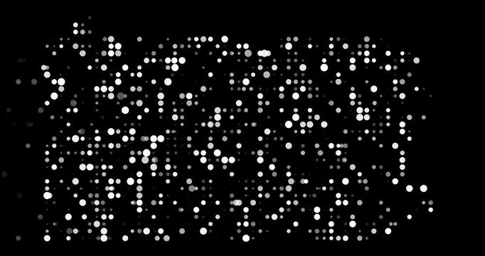 Fast Moving Dots Form the Pennsylvania State Outline Video