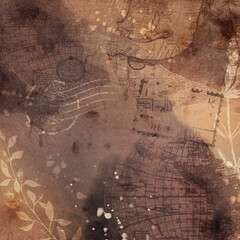 Aged paper texture background. Old book page