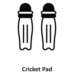 Cricket pad Vector icon which can easily modify or edit