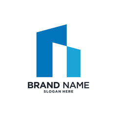 Building construction logo with creative concept