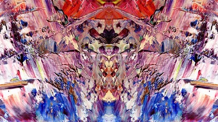 Abstract art background . Hand painting artwork on canvas .