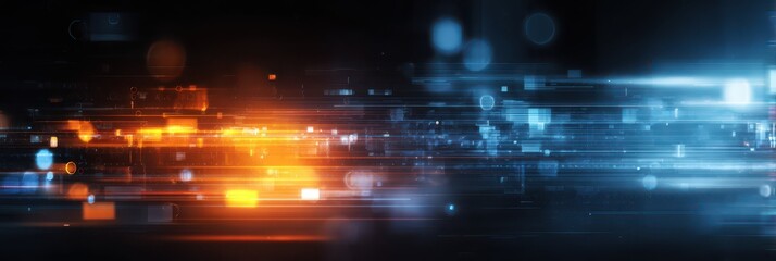 Futuristic Business Tech: Abstract Data-Sphere Background with Dynamic Particle Power and Corporate Energy