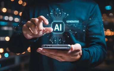 Artificial Intelligence Interface on Smartphone with Digital Data and Generative AI Technology