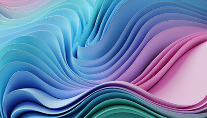 Stunning abstract waves ripple with soft pastel colors creating a serene and modern backdrop for creative projects and designs, perfect for branding
