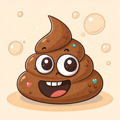 cartoon poop emoji funny poop emoticon farting