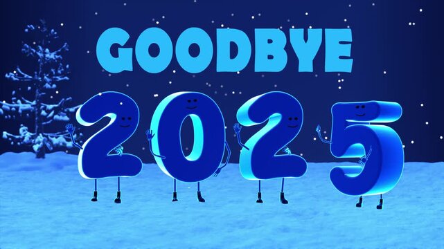 GOODBYE 2025, WELCOME 2026 FUN DANCE ANIMATION 4K