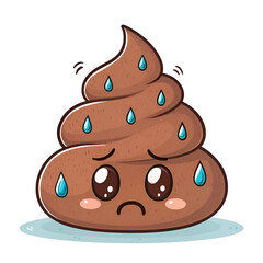 crying poop emoji sadness symbol depressed pile