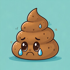 crying poop emoji sadness symbol depressed pile