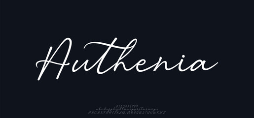 Fototapeta premium Lettering Minimal Fashion Designs Romance Elegant. Vector illustration word.
