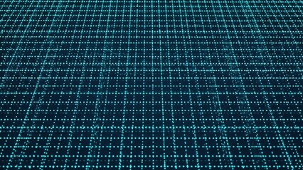 Sophisticated electronic diagram exhibiting glowing link routes
