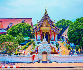 The medieval Wat Chang Taem, Chiang Mai, Thailand