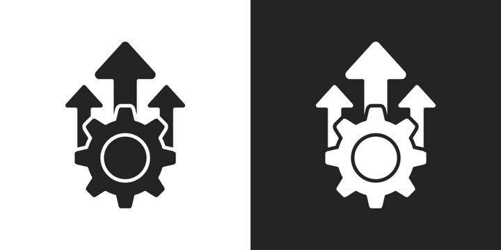 Effective Icon In Black And White Glyph Style