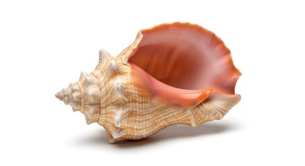 Capture the essence of coastal charm with this stunning conch shell, perfect for adding a touch of oceanic beauty to your summer designs and vacation promotions!