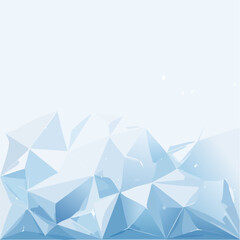 Geometric crystal polygon background. Blue polygonal texture. Low poly design. Faceted abstract pattern. Vector illustration on white background. Modern minimalist style. Graphic element.