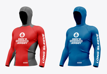 Men’s Rashguard Jersey Mockup