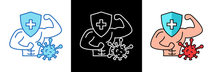 Strong Immunity multiple icon