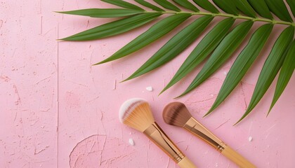 tropical plant with green leaves