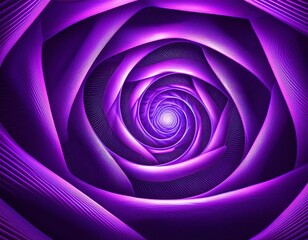 stunning abstract background showcasing a mesmerizing spiral illusion created with neon violet geometric shapes for web design digital art projects