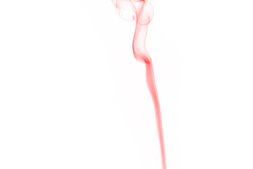 Abstract red swirl against a deep black background evokes a sense of mystery and movement