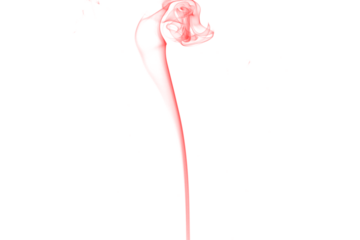 Abstract red smoke wisps ascending against a deep black background creating a dramatic and mysterious visual effect