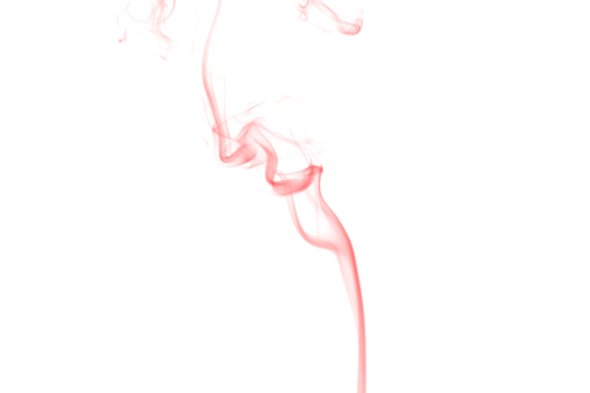 Abstract red swirls on a dark background evoking fluid dynamics and artistic expression