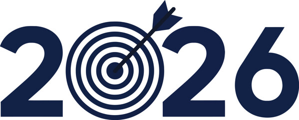 Achieve 2026 goals with focus and precision, hit the target with strategic planning and a clear vision for a successful future, reaching milestones