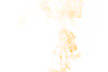 Abstract golden smoke swirling upwards against a deep black background creating an ethereal and mysterious visual effect