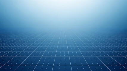 Digital horizon perspective grid background representing internet connectivity and futuristic data network concepts.