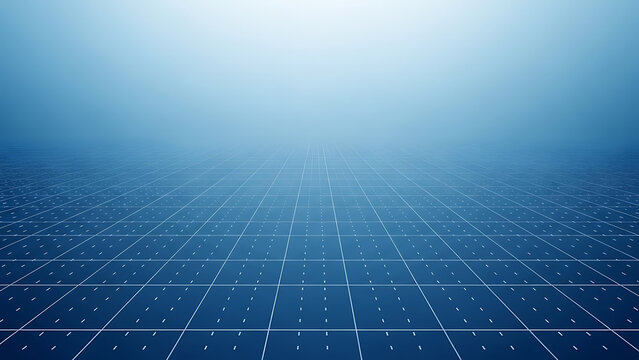 Digital horizon perspective grid background representing internet connectivity and futuristic data network concepts. - Powered by Adobe